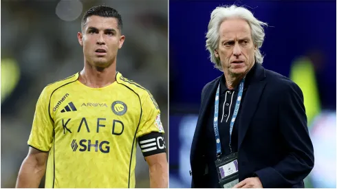 Cristiano Ronaldo and Al Nassr coach Jorge Jesus.