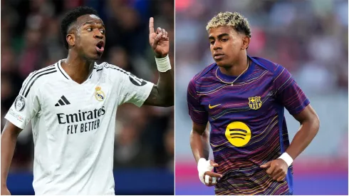 Vinicius Junior and Lamine Yamal.