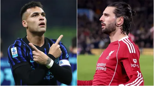 Lautaro Martinez of Inter Milan and Dominik Szoboszlai of Liverpool.