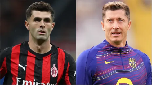 Christian Pulisic (left) and Robert Lewandowski (right)