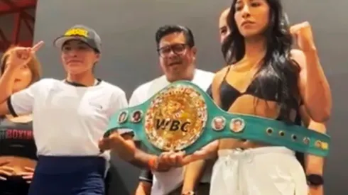 Kenia Enríquez e Ibeth “La Roca” Zamora.
TM BOXING