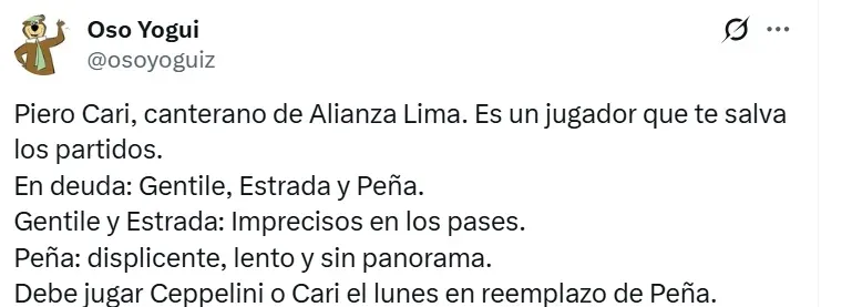 Hinchas de Alianza criticaron a Peña. (Foto: Producción Bolavip)