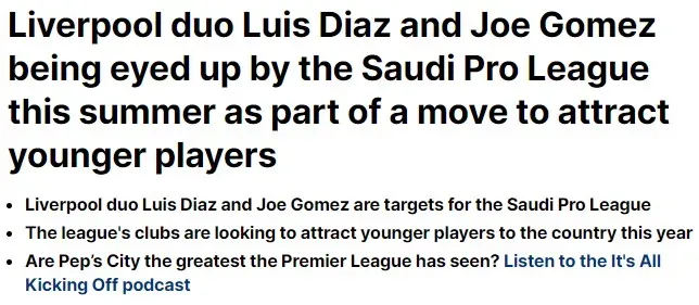 Diaz interesa a la Liga de Arabia Saudita. (Foto: https://www.dailymail.co.uk/)
