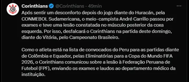 Fuente: Corinthians.