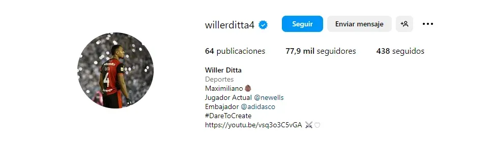 Perfil de Willer Ditta