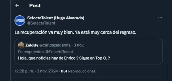 Respuesta de , Hugo Alvarado, scouting por varias años de la Federación Salvadoreña de Fútbol