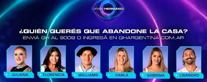 Los nominados en Gran Hermano Argentina 2023.