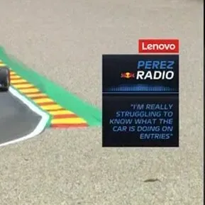 Checo Pérez sufrió en la FP1