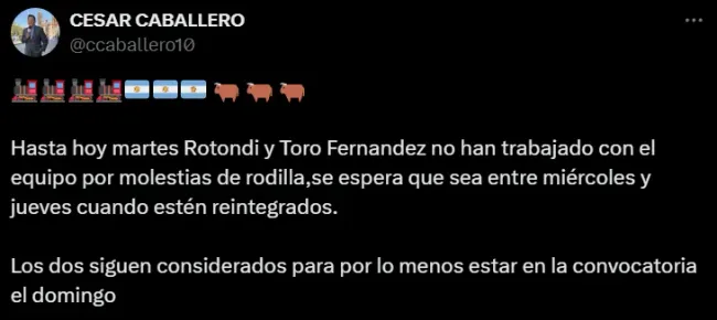 Revelan el estado de Rodolfo Rotondi y Gabriel Fernández para la final de la Concachampions. Noticias en tiempo real