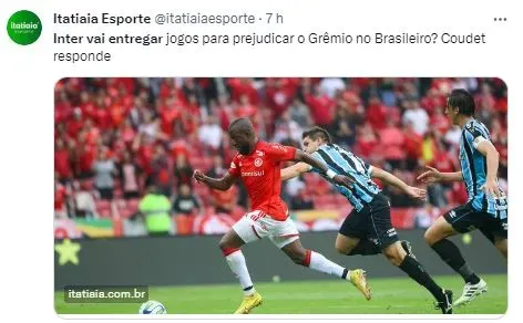 Internacional: Coudet responde sobre “entregar“ jogos para prejudicar  Grêmio