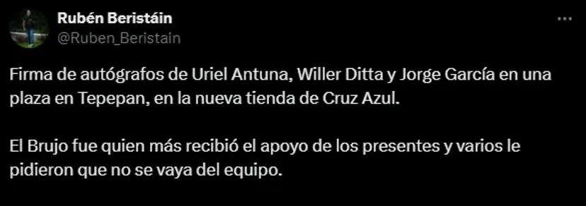 Captura de X.
