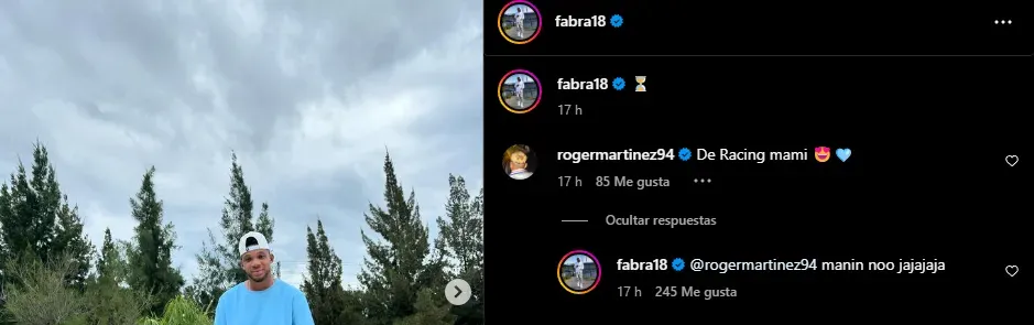 El comentario de Roger Martínez y la respuesta de Fabra