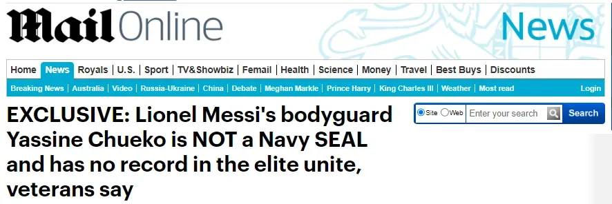 La investigación del Daily Mail contra el guardaespaldas de Messi.