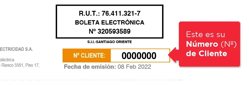 Conoce tu “Número de Cliente”. (Foto: CGE)