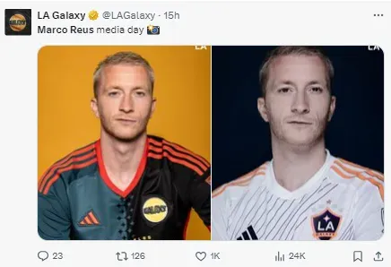 Marco Reus has been unveiled as an LA Galaxy player.