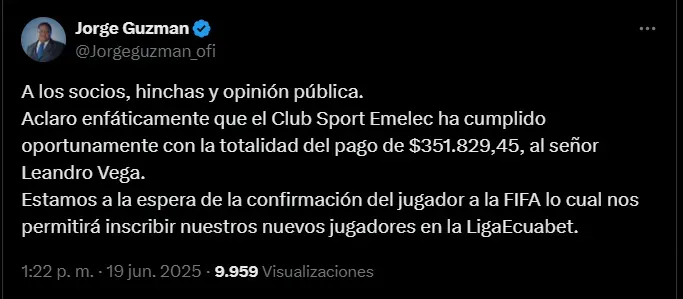 Fuente: @Jorgeguzman_ofi