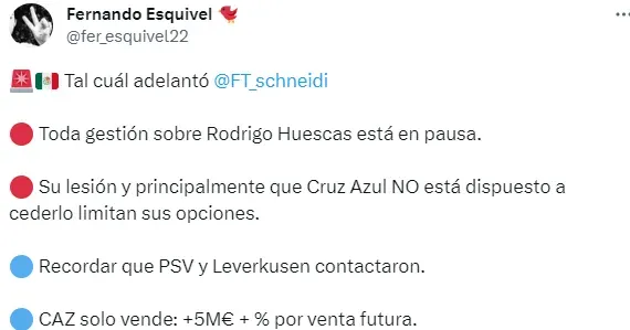 Información de Fernando Esquivel