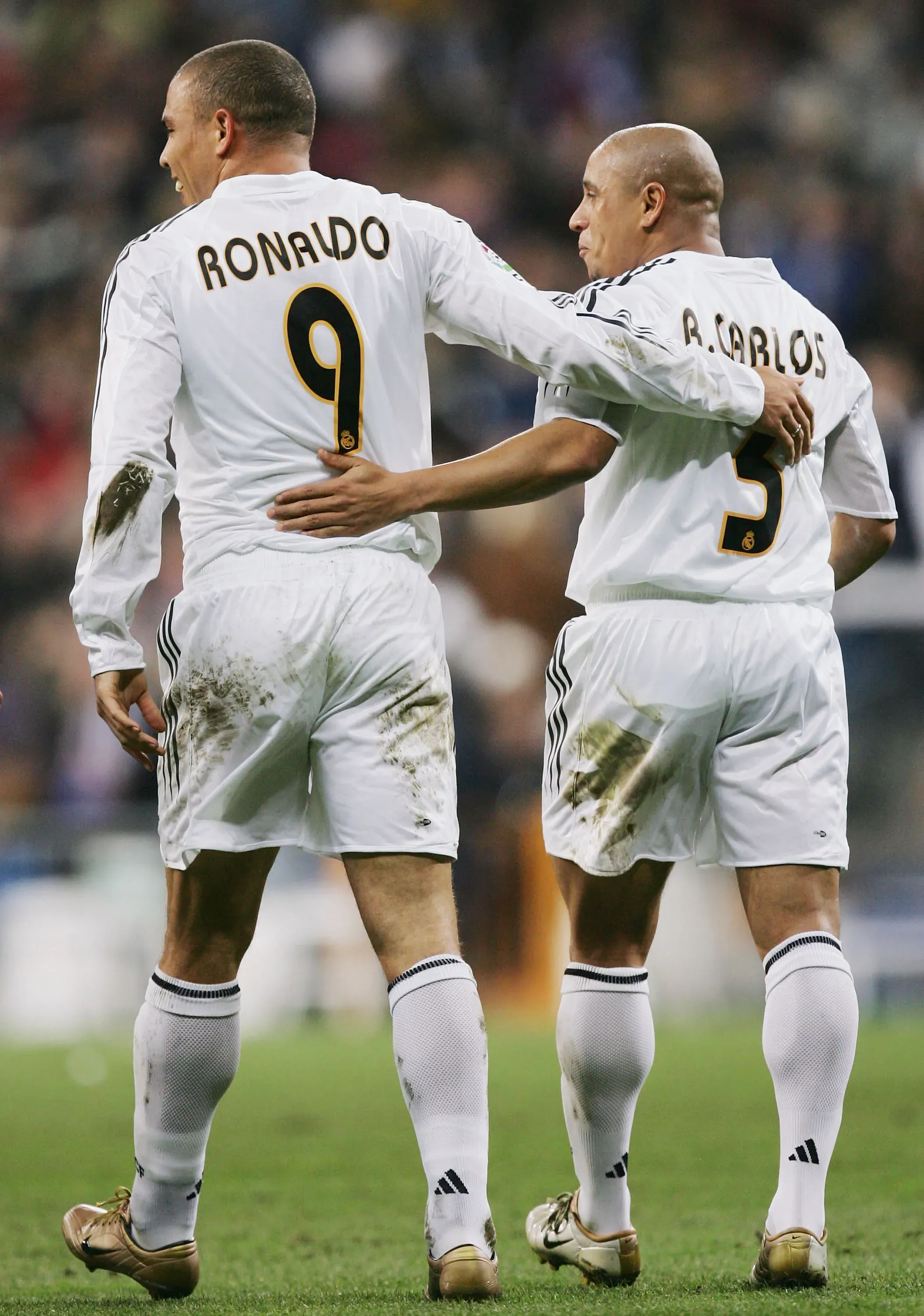 Ronaldo y Roberto Carlos compartieron gran parte de sus carreras en Brasil, Real Madrid y Corinthians. (Getty)