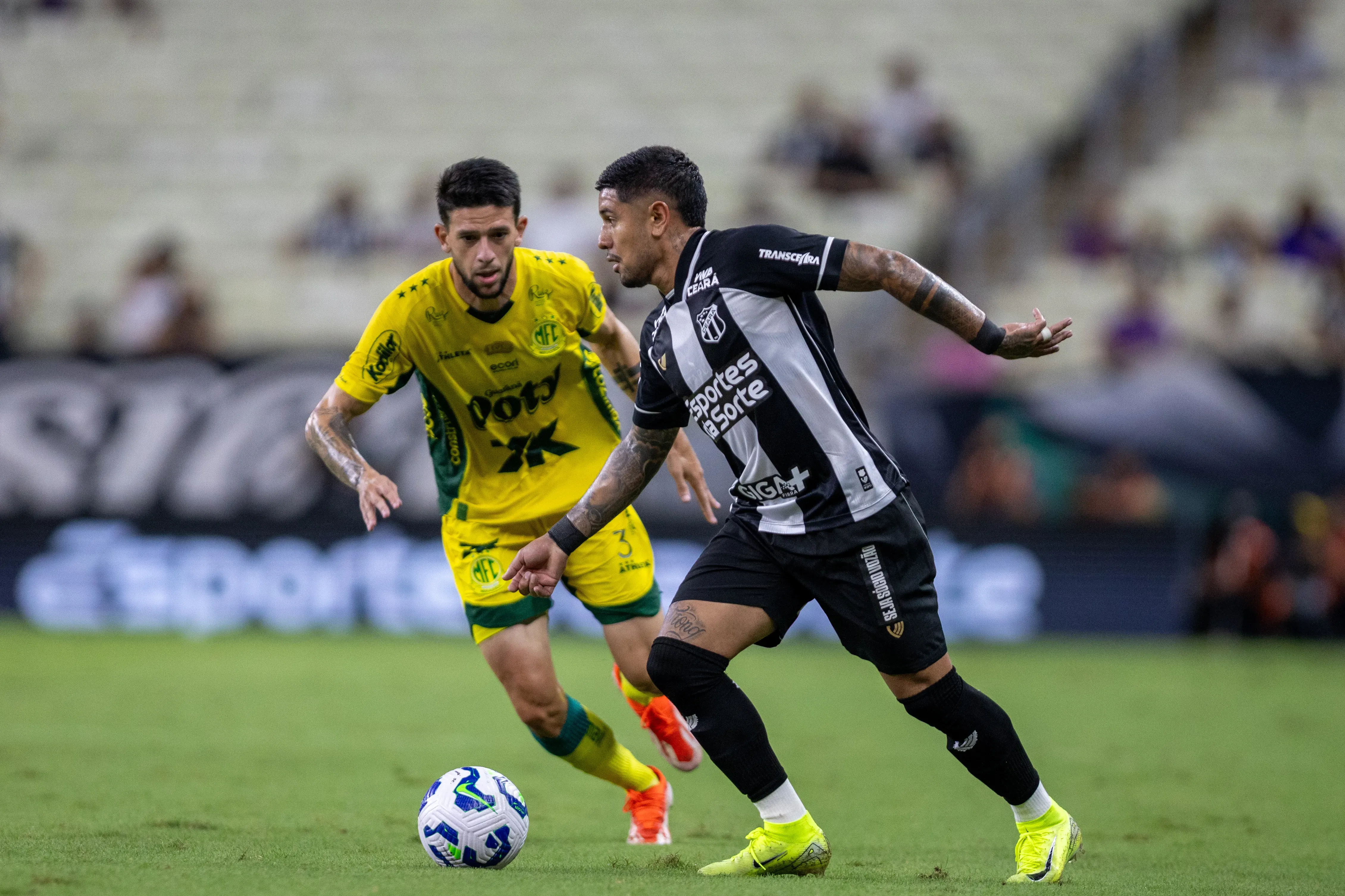 Galeano jogador do Ceara durante partida contra o Mirassol no estadio Arena Castelao pelo campeonato Brasileiro A 2025. Foto: Baggio Rodrigues/AGIF