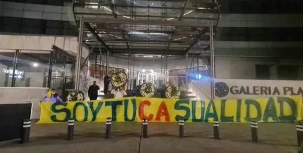 La afición de América no tardó en contestar. [Foto Redes Sociales]