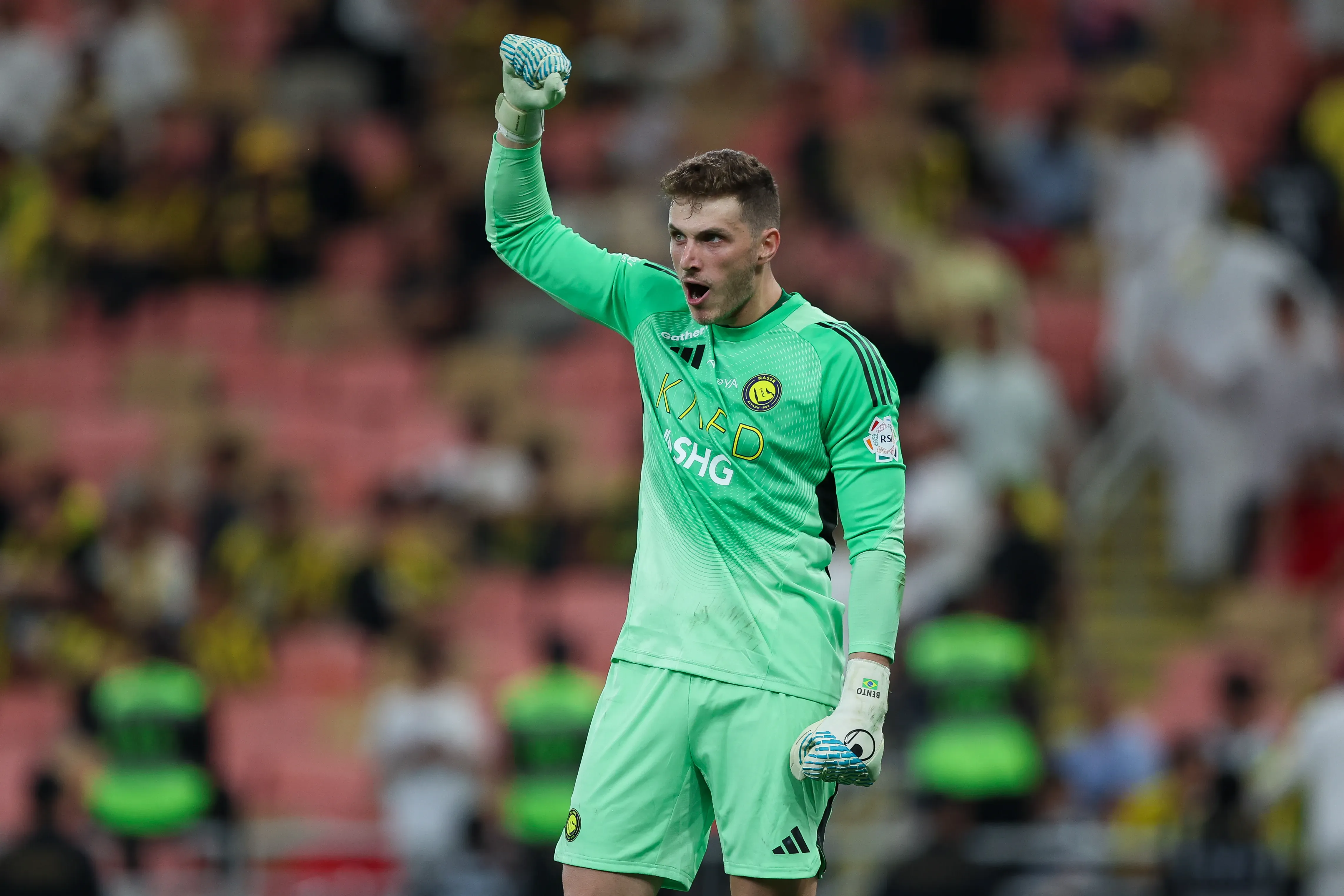 Bento durante partida pelo Al-Nassr. Foto: Yasser Bakhsh/Getty Images