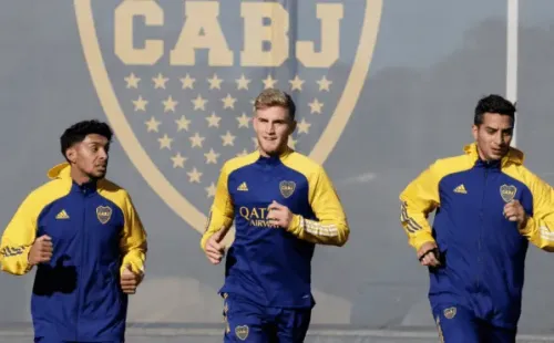 Valentini en los entrenamientos.