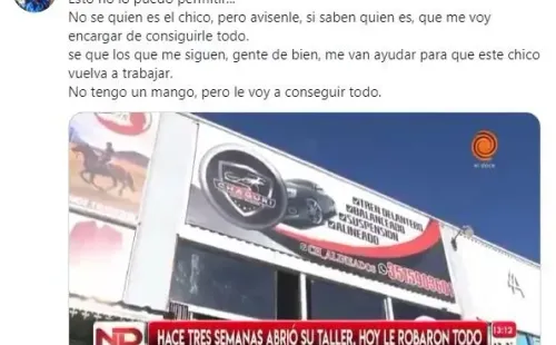 El Dipy también se solidarizó con la víctima del robo. (Foto: Twitter El Dipy).