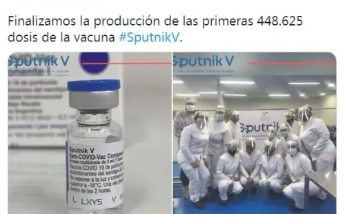 Laboratorios Richmond se encargar de fabricar las vacunas Sputnik V en Argentina. (Foto: Twitter Richmond Lab).