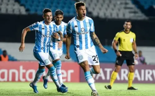 Nicolás Reniero en Racing. (Foto. Getty)