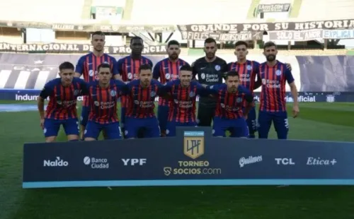Los once de San Lorenzo en la derrota vs. Talleres