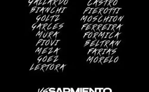 Los convocados de Colón para enfrentar a Sarmiento. (Foto: Twitter oficial de Colón de Santa Fe).