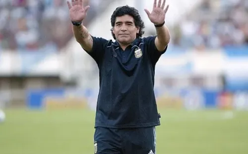 Diego en un partido de Eliminatorias contra Venezuela (Foto: Getty)