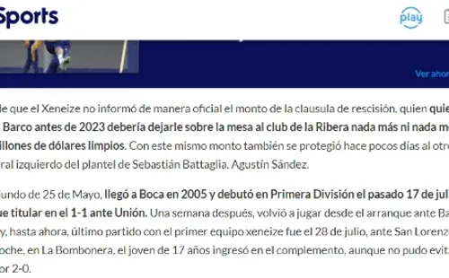 Extracto de TyC Sports.