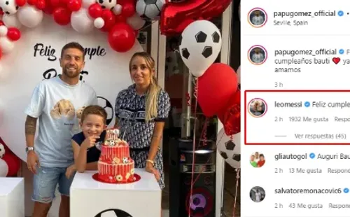 El comentario de Messi.