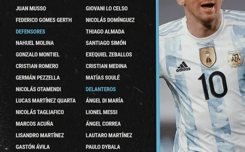 La lista de convocados de Scaloni