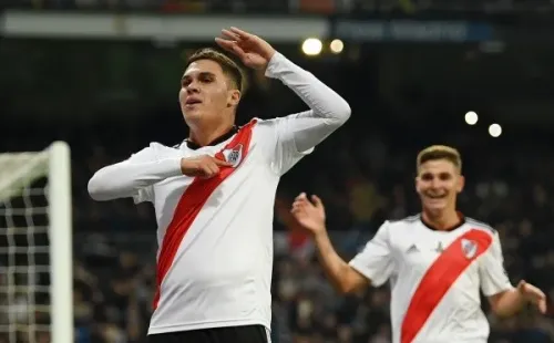 Juan Fernando Quintero, River vs. Boca por la final de la Copa Libertadores 2018 (Getty)