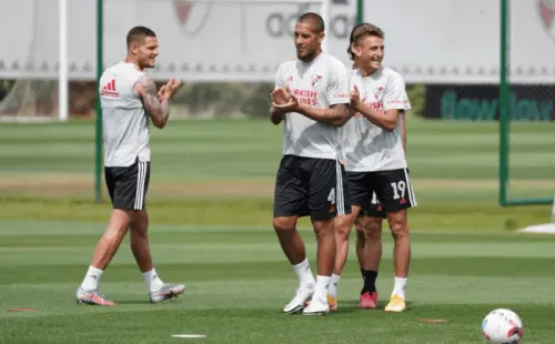 El Millonario entrena pensando en Platense. (Foto: River)