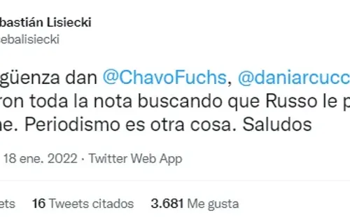 El tuit que inició todo.