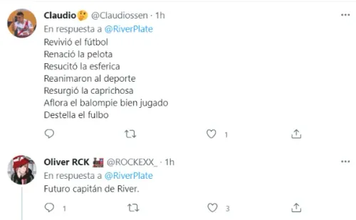El tuit de la cuenta oficial que hizo enloquecer a los hinchas de River.