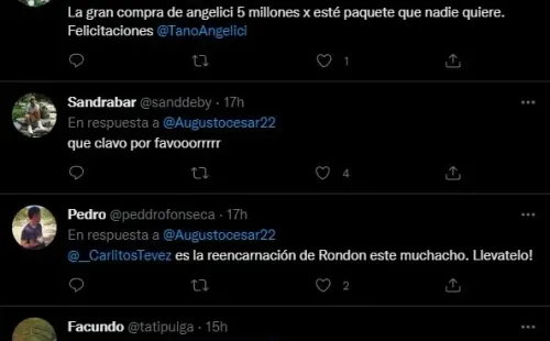 Los comentarios de los hinchas.