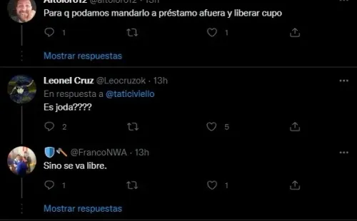 Las reacciones de los hinchas.