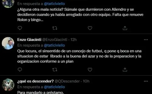 Las reacciones de los hinchas.