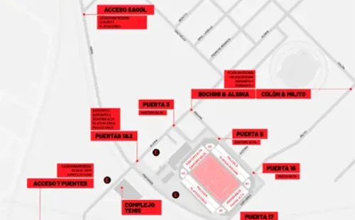 Los ingresos al estadio de Independiente para el partido de Los Pumas vs. Sudáfrica (Foto: Web UAR)