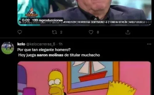 Los hinchas apoyan a Molinas.