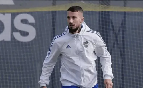 Benedetto ya se entrena con normalidad. (Prensa Boca)