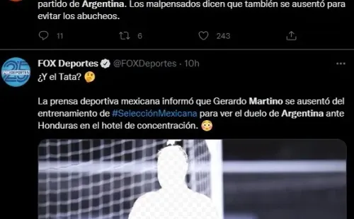 Las críticas a Martino.