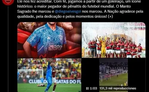 El anuncio de Flamengo.