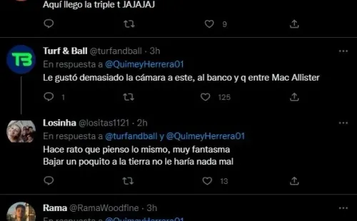 Los comentarios de los hinchas.