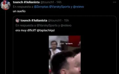 Las reacciones de los hinchas.