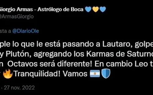 Los comentarios del astrólogo.